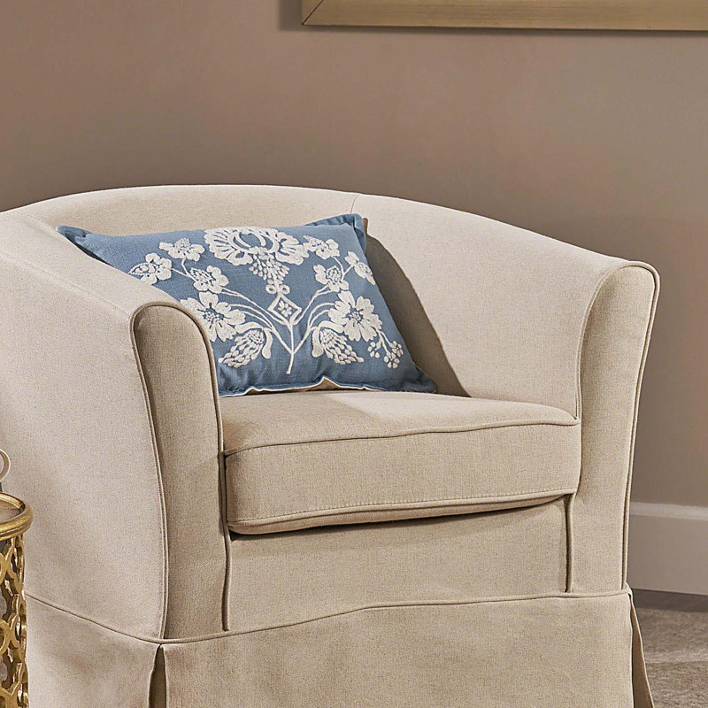 Chaise pivotante avec housse amovible, Tissu naturel