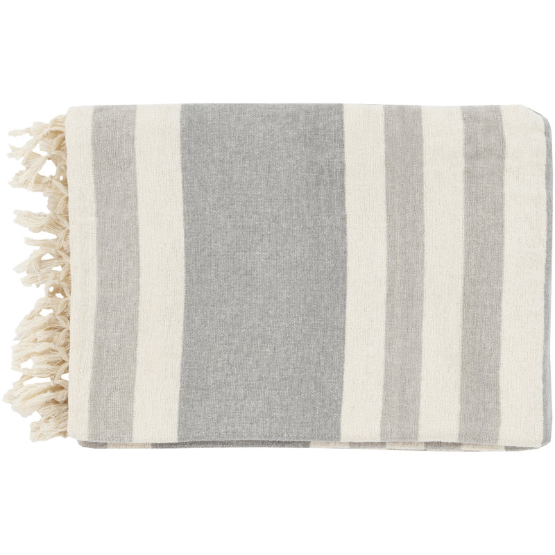 Jeté en coton Balsam, Gris