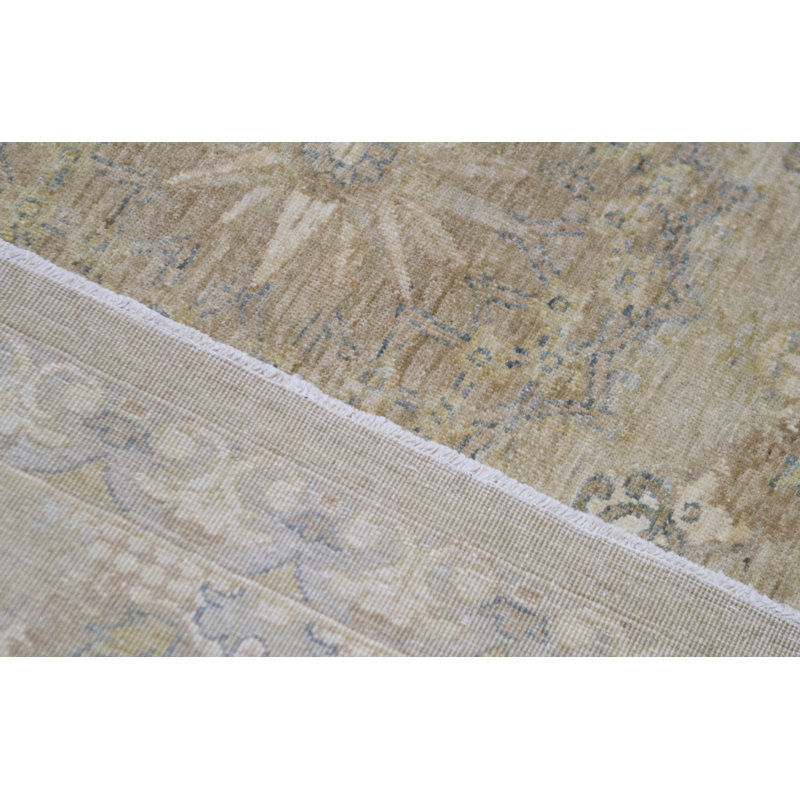 Ziegler Hand-Knotted High-Quality Green Area Rug
