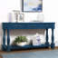 Console Bastedo 63" en bois, table d'appoint de rangement, table de canapé extra-épaisse avec 3 tiroirs et 1 tablette inférieure-755481462