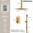 10" High-Pressure Ceiling-Mount Rainfall Shower System with Handheld Shower and Pressure-Balanced Valve-75826452-132487484