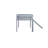 Twin Low Loft Bed With Slide & Safety Guardrails For Kids-1761036975