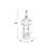 25'' H Metal Tabletop Lantern