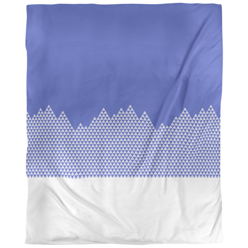 Tissu mountain, Bleu, Faux lin, L 58 po x l 36 po
