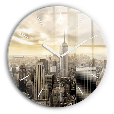 Glass Wall Clock