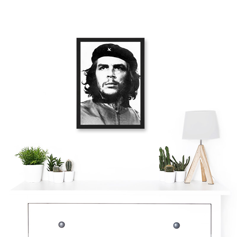 Revolutionary Che Guevara Photo Iconic Korda Portrait - Single Picture Frame Art Prints, 9.21''W x 12.72''H