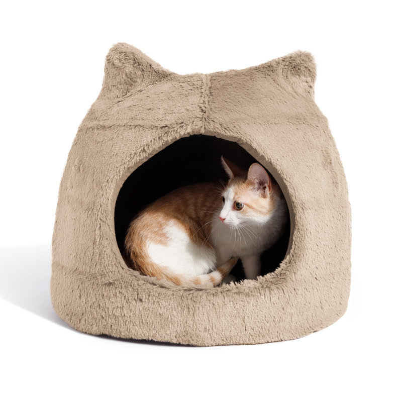 Fourrure Meow Hut, Blé, Grand L 19 po x l 19 po