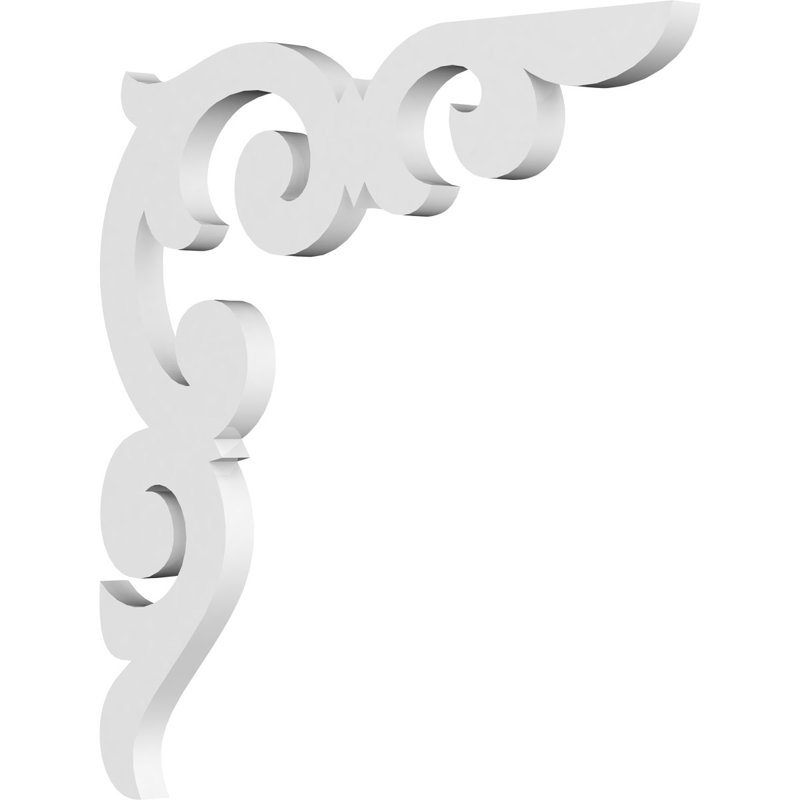 Support de qualité architecturale Hurley, L 5/8 po x P 12 po x H 12 po, Kendall, PVC