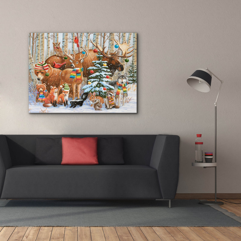 «Magical Forest Holiday» par William Vanderdasson, H 40 po x l 54 po x P 1,5 po