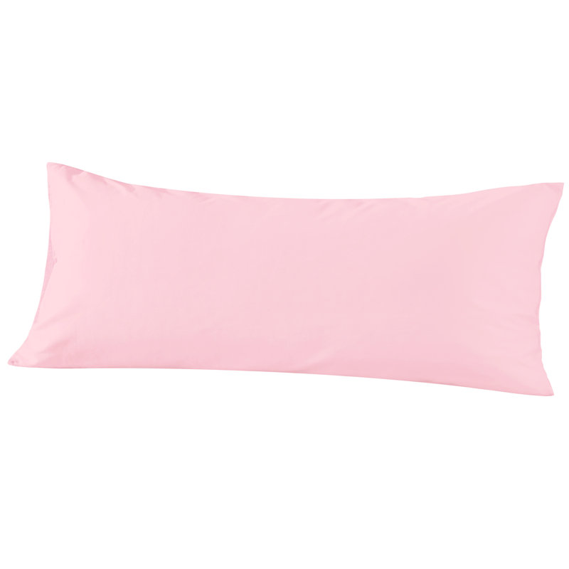 Housse de coussin en coton de qualité égyptienne, taie d'oreiller en satin de coton à densité de tissage 500 fils avec fermeture à enveloppe, 20 x 54 pouces - NTBAY