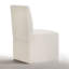 Chaise de salle à manger rembourrée en tissu-1131758327
