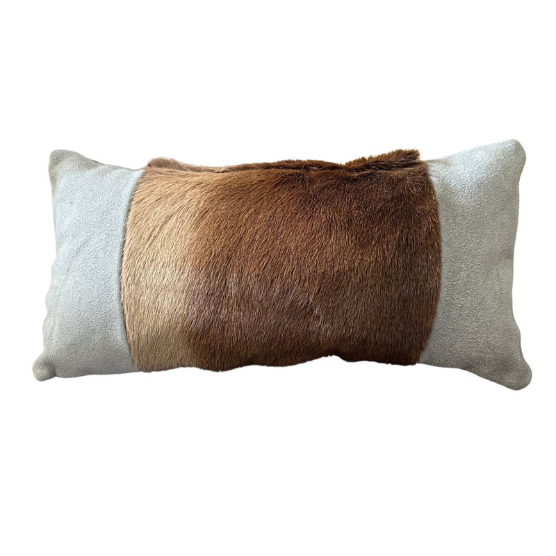 17X9 Impala Grey Suede Pillow Case
