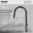Karran Slim Pull-Down Kitchen Faucet, 25mm Thin Body, Modern Design, Dual Spray in Spot-Free Gunmetal Grey-119904328
