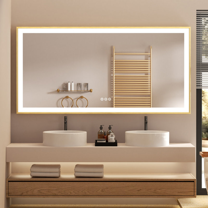 Throssell Aluminium Rectangle Wall Mirror, 60 cm x 120 cm