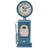 Analogue Metal Quartz Movement / Crystal Tabletop Clock in Blue
