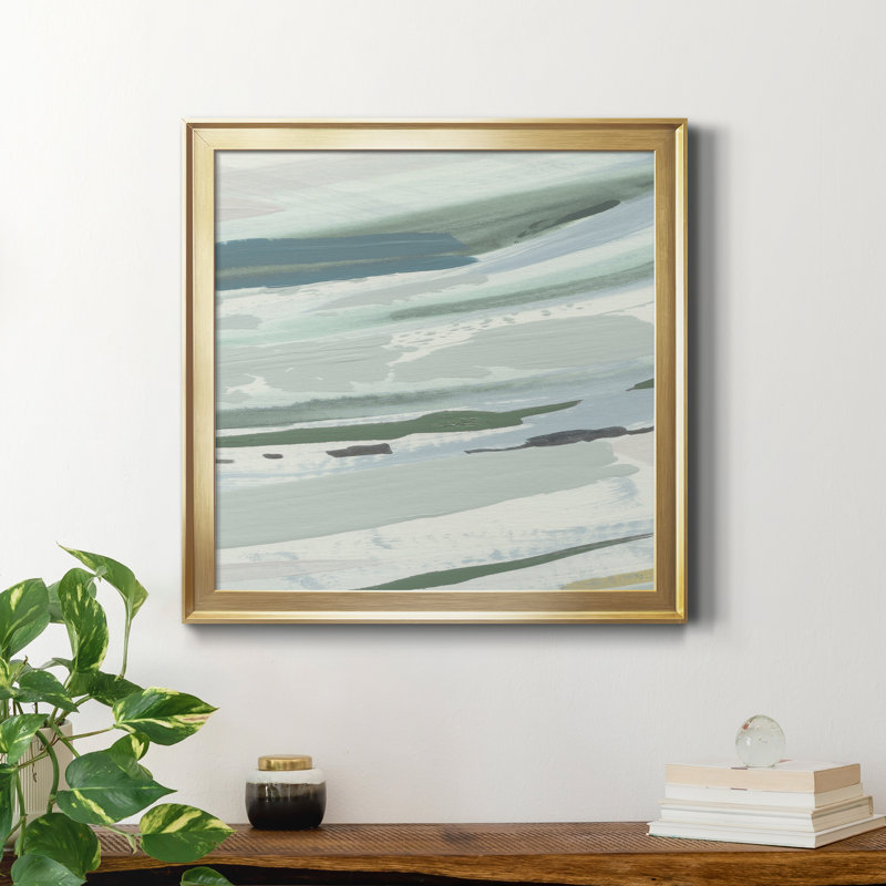 Upstate I - reproduction d'art sur toile, H 17,5 po x l 17,5 po x P 1,5 po, Doré