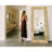 Suna 35 in. x 79 in. Natural Stone Marble Rectangular Framed Mirror