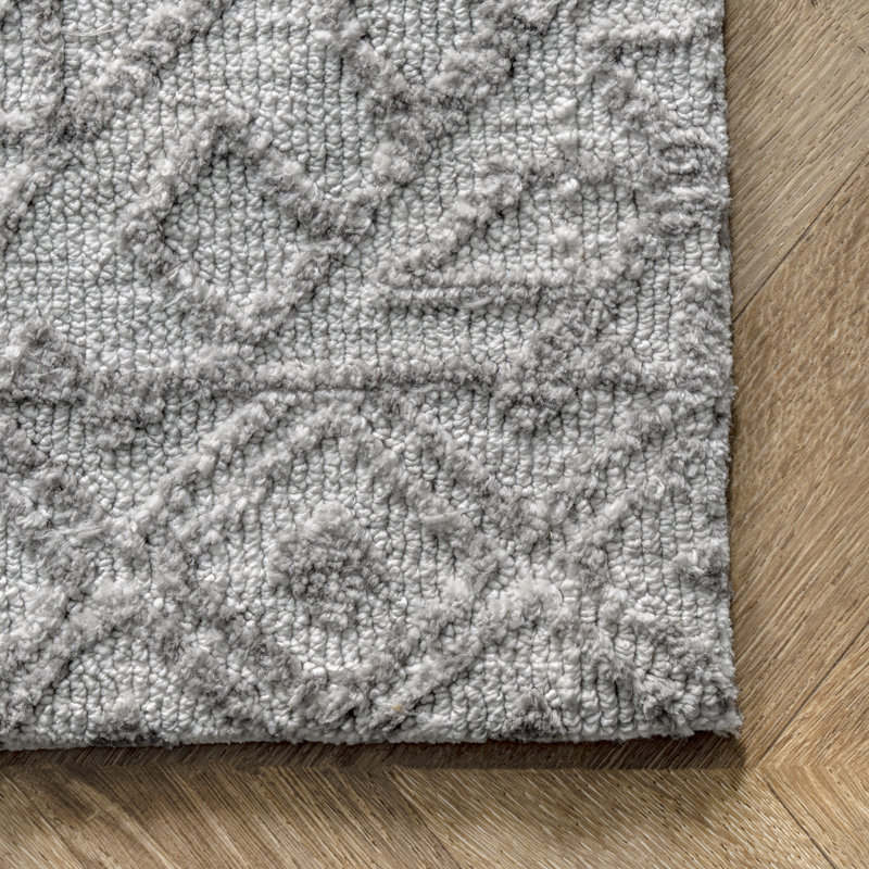 Tapis gris Parrett Southwestern, Rectangle de 5 pi x 8 pi