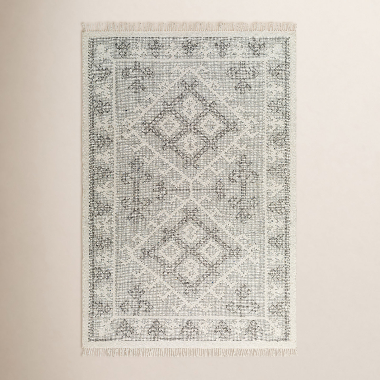 Saber Handmade Wool Rug, Rectangle 5' x 7'6"