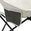 2 chaises de camping d'extérieur pliables / portatives, sac de transport, beige-1817815952