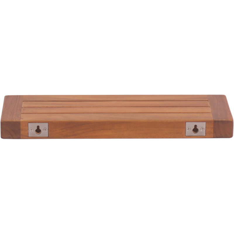Obi Teak Floating Shelf, 2" H x 18" W x 6" D