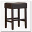 Tabouret de bar 26,75 po en cuir à hauteur de comptoir