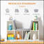 Bibliothèque pour 6 enfants avec coin lecture et coussin, rangement polyvalent pour chambre à coucher, salon
