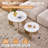 Round Nesting Coffee Tables Set Of 2 For Living Room [Interchangeable Height] Mid Century Modern Circle Side Table For Bedroom, Apartment-653418300
