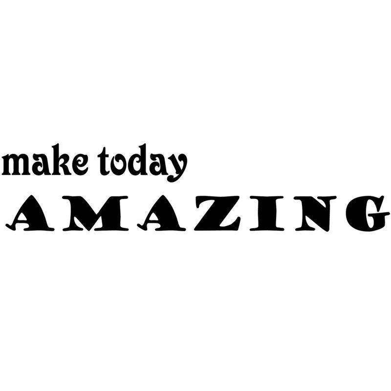 Text & Numbers Wall Decal, 12" x 44"