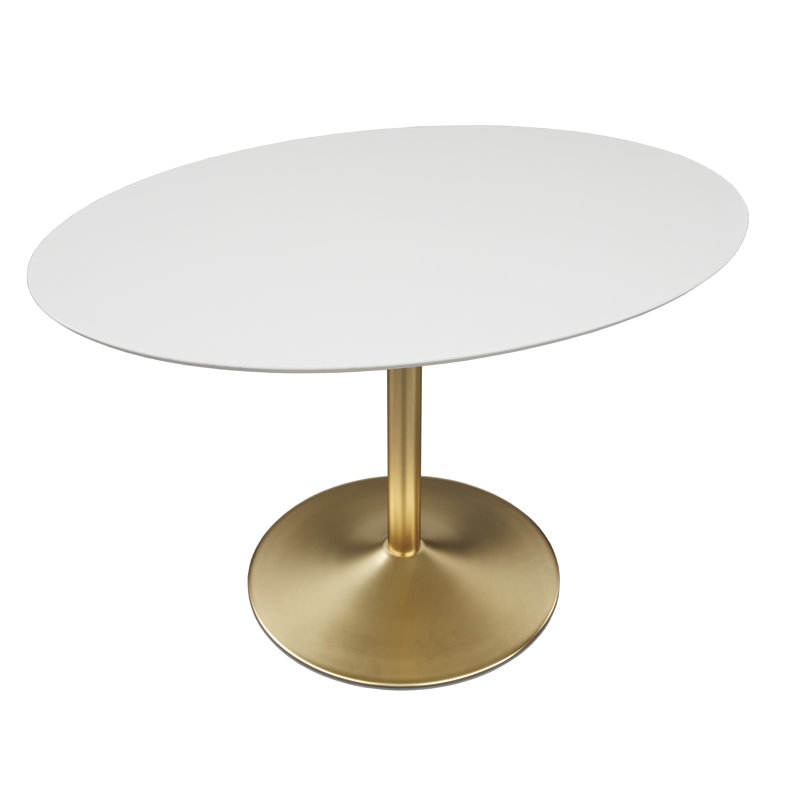 Table de salle à manger Eulema L 46,24 x l 30,5, Doré