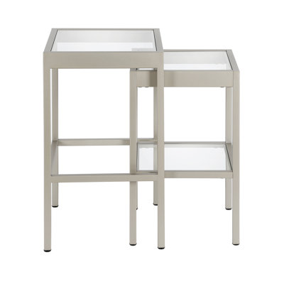 Alexis Glass Top Nesting Tables