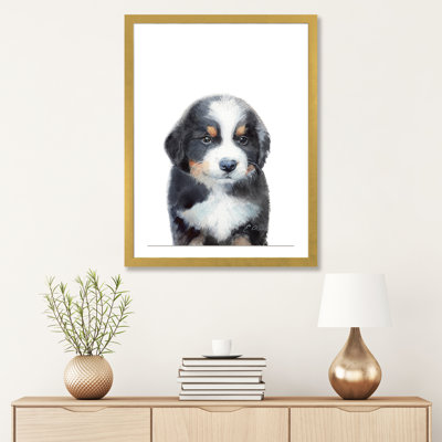 " Bernese Mountain Dog Puppy " Painting