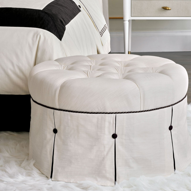 Dominique Round Ottoman