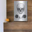 «Skull N Roses» par Balazs Solti, art mural en métal, 12 po x 16 po-1514216173