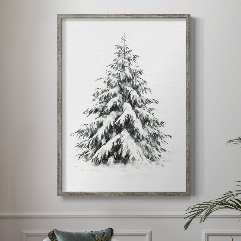 «Christmas Holiday Art LII», reproduction encadrée - bois massif, H 11 po x l 9 po