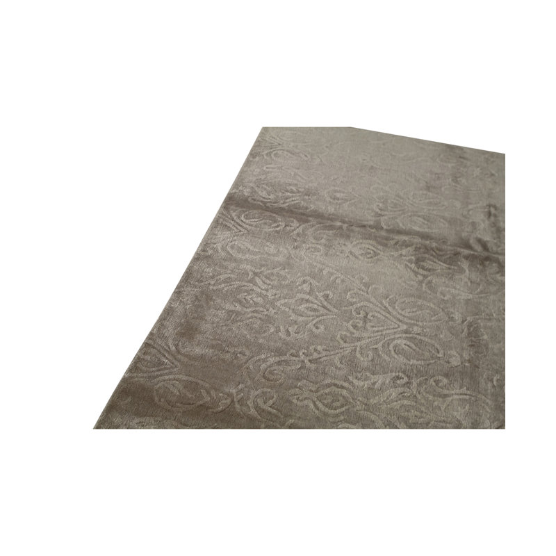 Tapis beige noué à la main de haute qualité