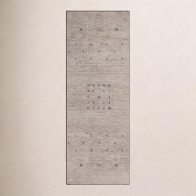 Simi Hand-Woven Geometric Cotton Wool Rug