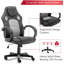 Fauteuil de jeu inclinable, ergonomique et réglable pour PC-1661377372