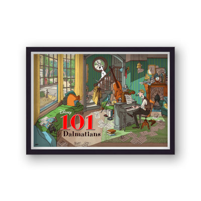 Disney 101 Dalmations Reimagined Movie Poster - Single Picture Frame Print