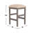 Rustic 5pc Dining Set Counter Height Dining Table w Storage drawer Faux Marble Top 4x Stools Light Grey Dining Room Furniture