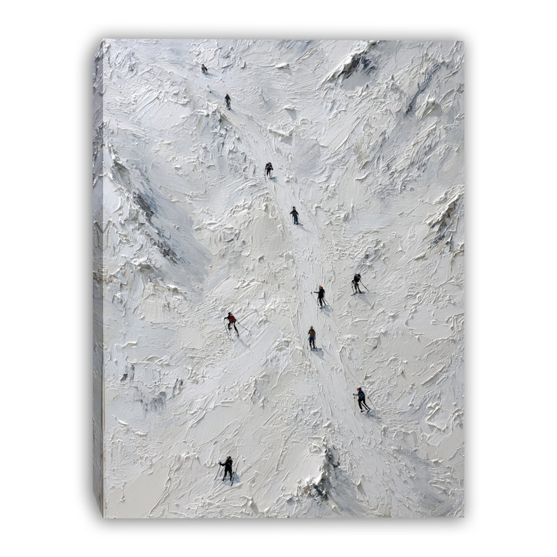 Art mural sur toile enneigée, 30 po x 40 po