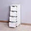 Armoire de rangement pour salle de bain, armoire autoportante avec tiroirs
