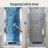 32" - 34" W X 72" H Pivot Hinged Swing Frameless Shower Door With Clear Glass-115741276