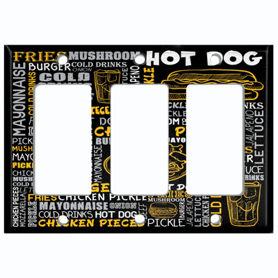 3-Gang Toggle Light Switch Wall Plate