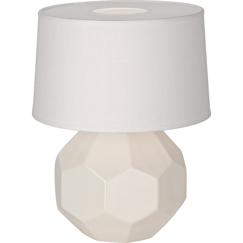 Franklin Table Lamp, 16.5" H x 12.5" W x 12.5" D, Bone