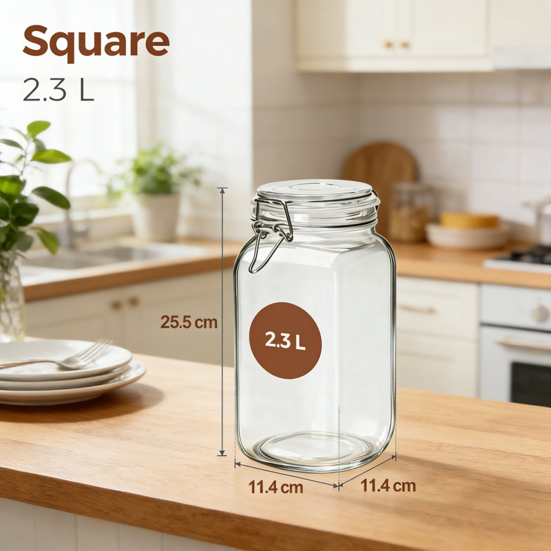 Glass Bulk Food Storage Container