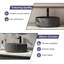 CASAINC Maple 17'' Concrete Circular Bathroom Sink-86669231