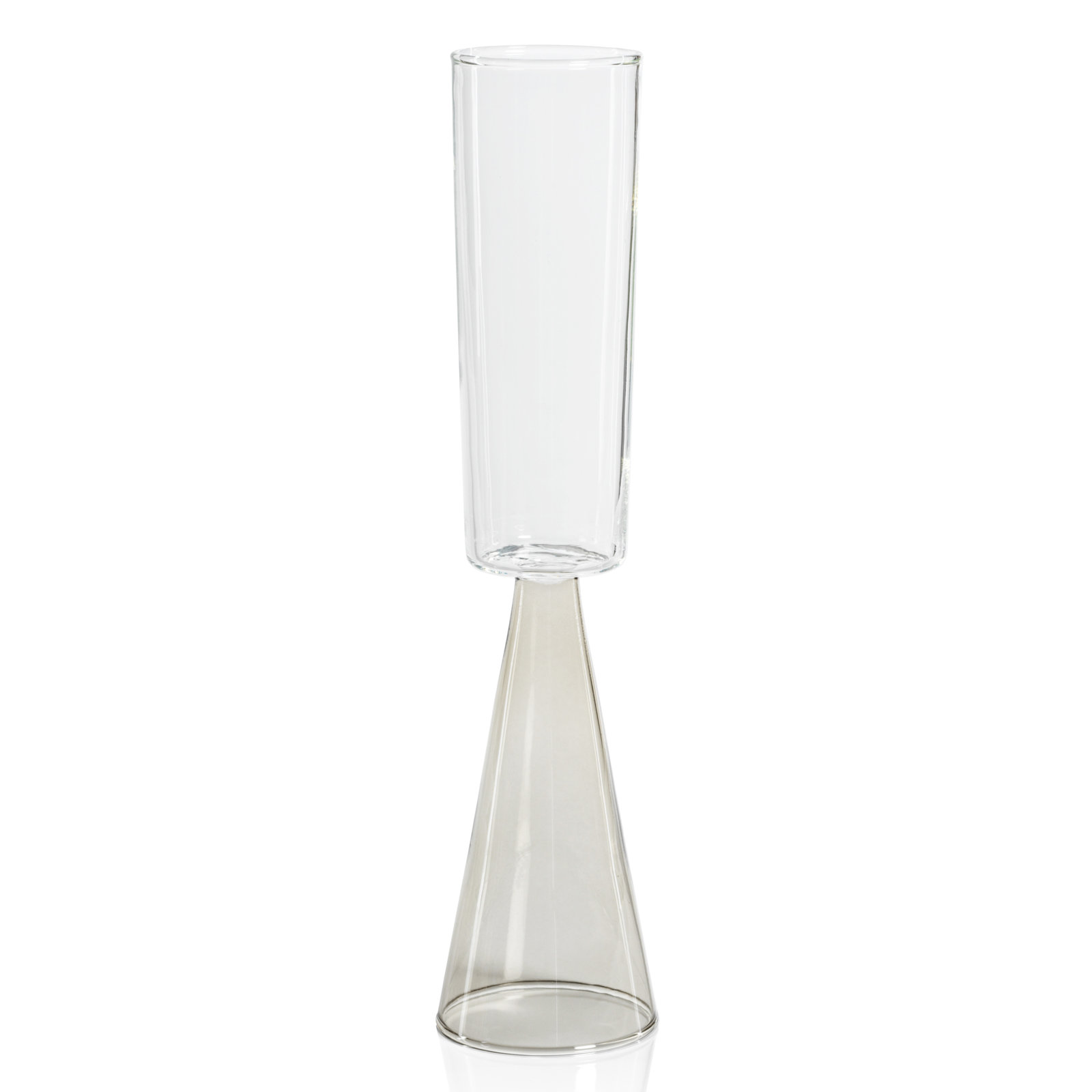 Monticello Champagne Flutes, Set of 4, Smoke