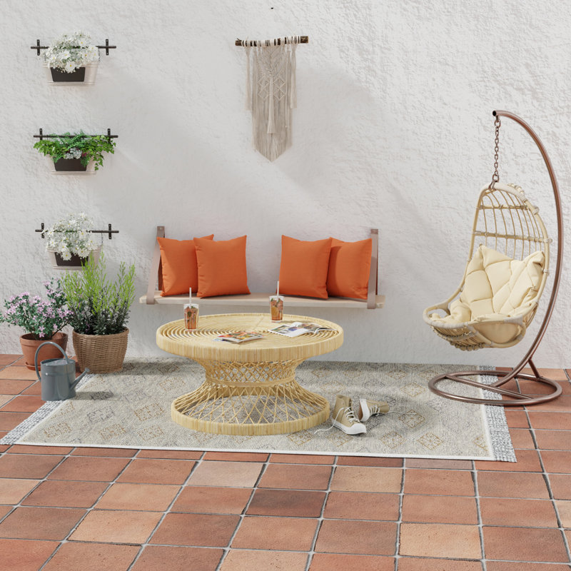 Sunbrella Outdoor Throw Pillow, Canvas Sangria Orange