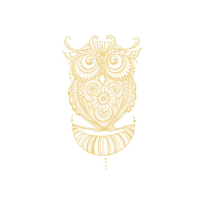 Décalcomanie murale hibou Shelia